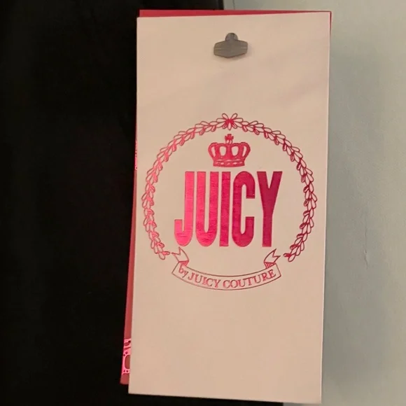 NWT Juicy Couture Black Velvet Sweatpants - Picture 5 of 6